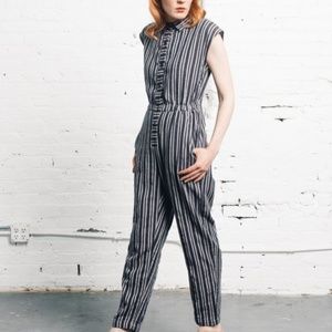 Ace & Jig striped jumper jumpsuit Size S NWOT